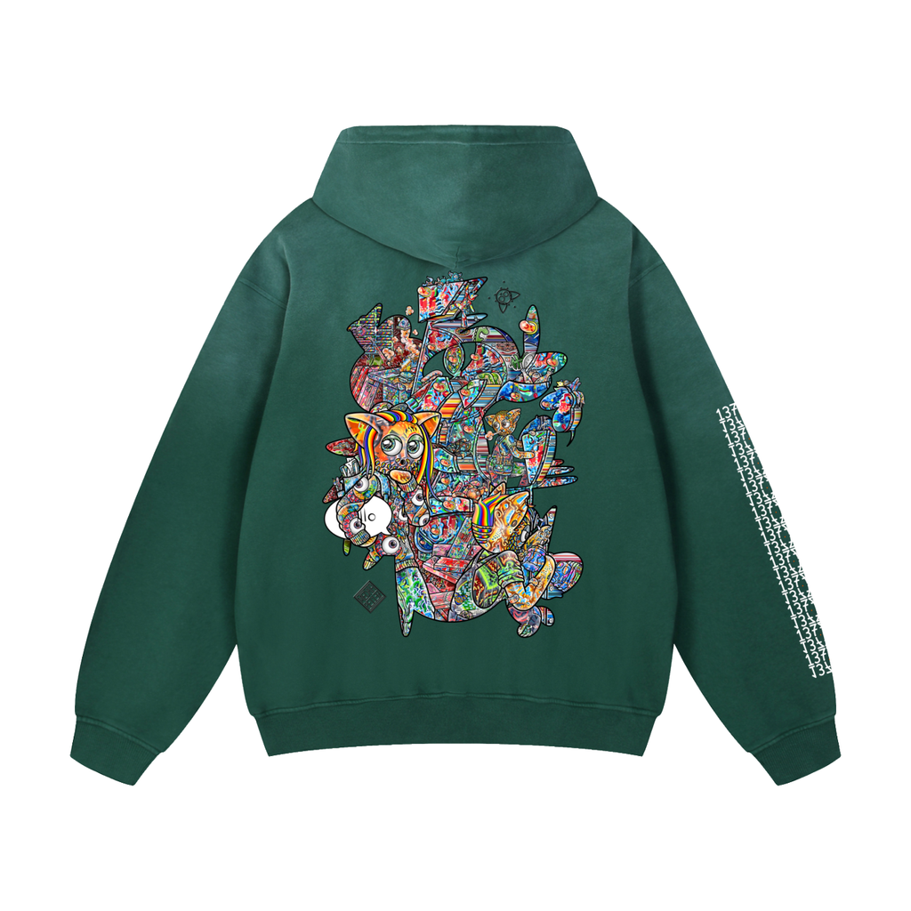 Compartmentaleyes - Heavyweight Sunfade Oversized Hoodie