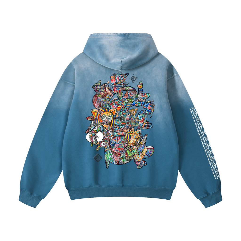 Compartmentaleyes - Heavyweight Sunfade Oversized Hoodie