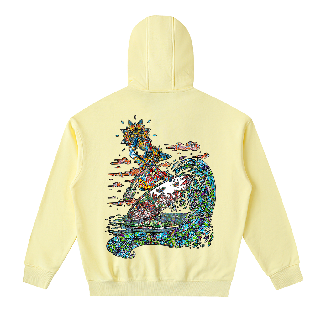 Spun On The Spin - Drop-Shoulder Zip Up Hoodie