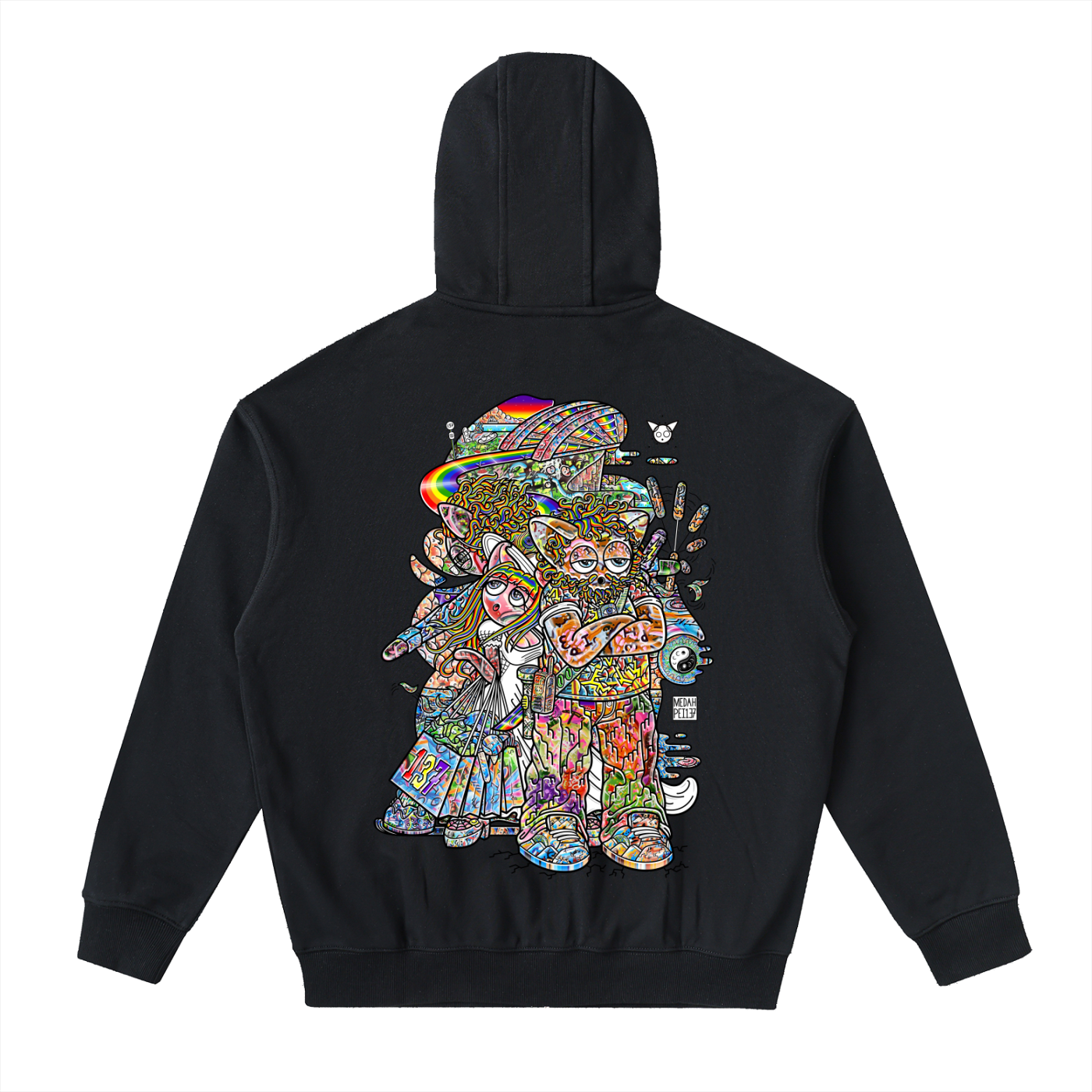 Never Finished Shopping - Drop-Shoulder Zip Up Hoodie