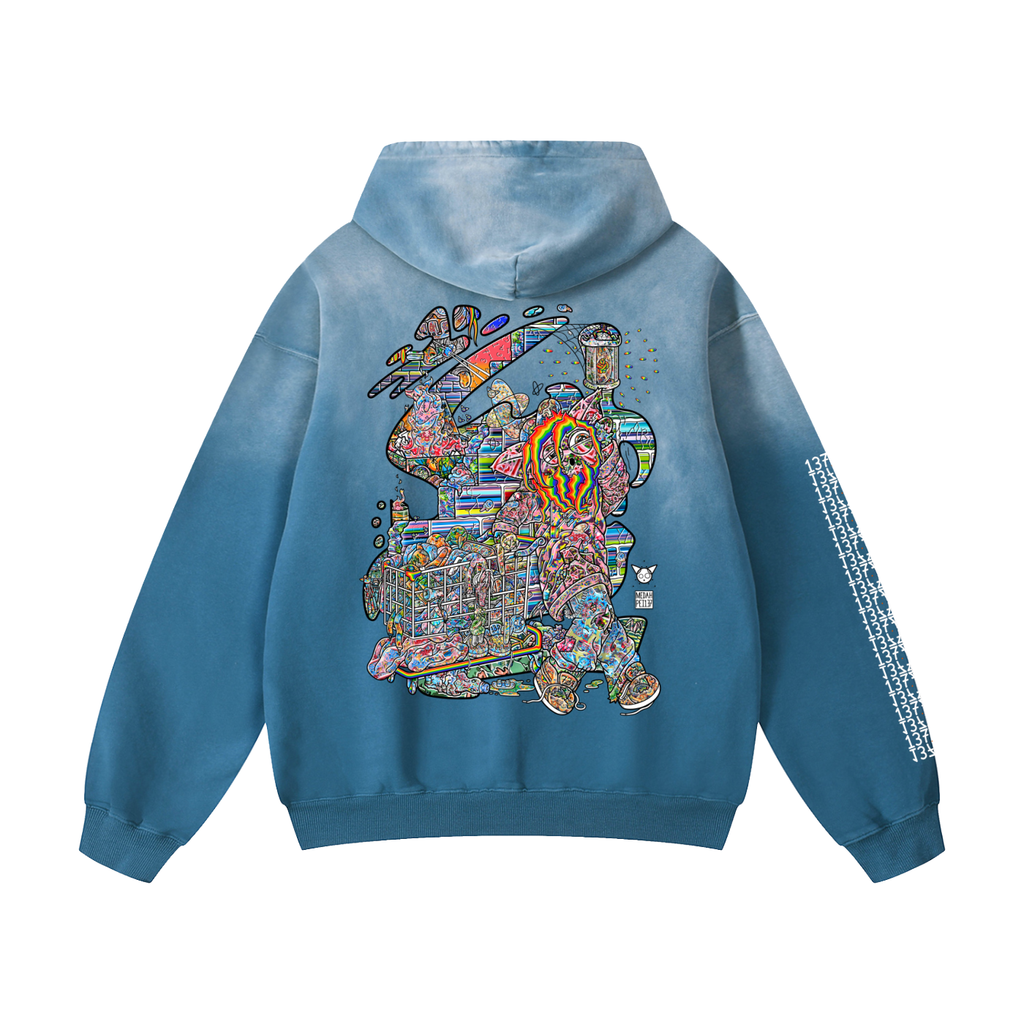 A Dark Spot - Heavyweight Sunfade Oversized Hoodie