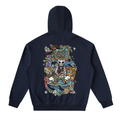 Two Truths and a Lie- Drop-Shoulder Zip Up Hoodie
