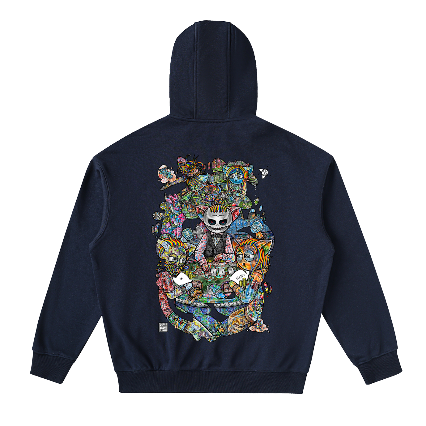 Two Truths and a Lie- Drop-Shoulder Zip Up Hoodie