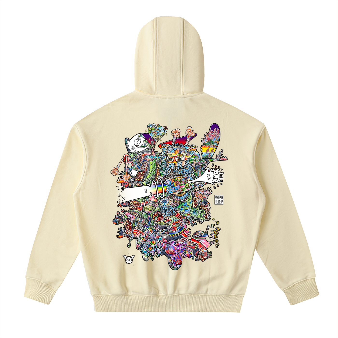 Non-Friendly Trolls - Drop-Shoulder Zip Up Hoodie