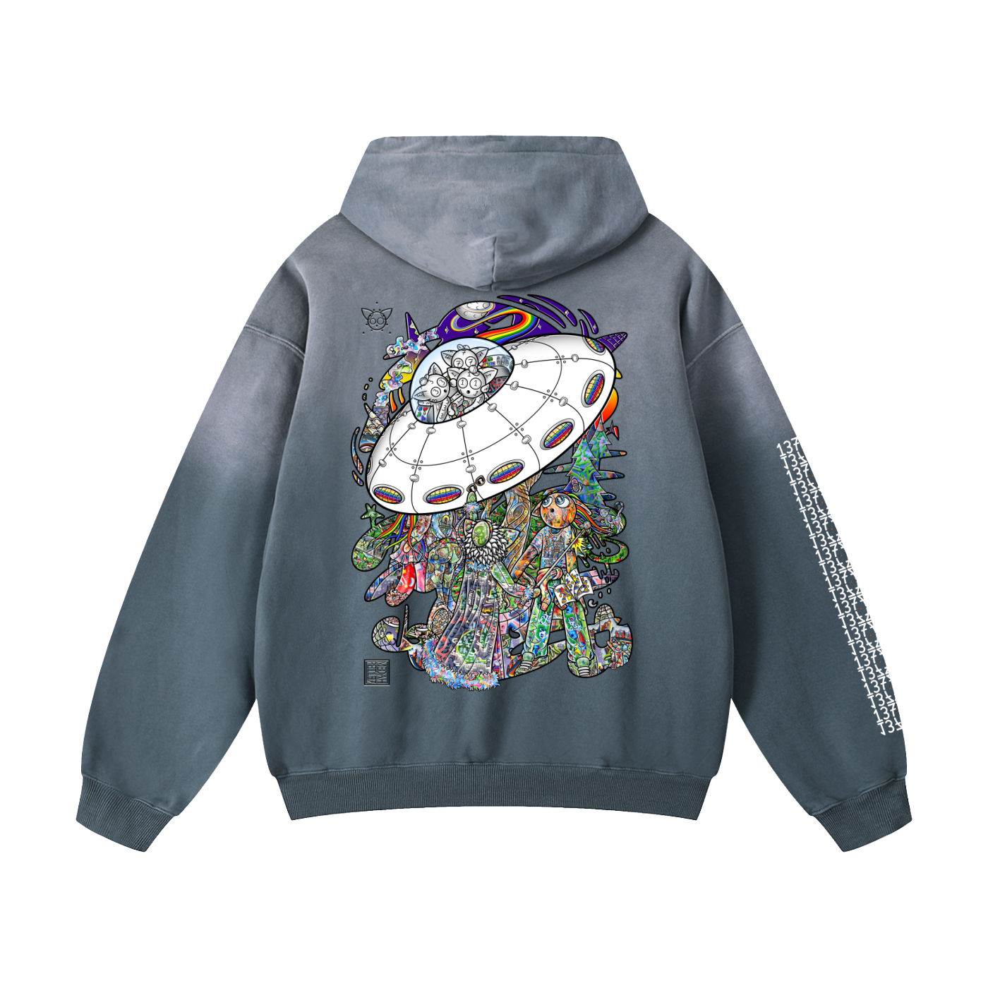 Spatial Awareness - Heavyweight Sunfade Oversized Hoodie
