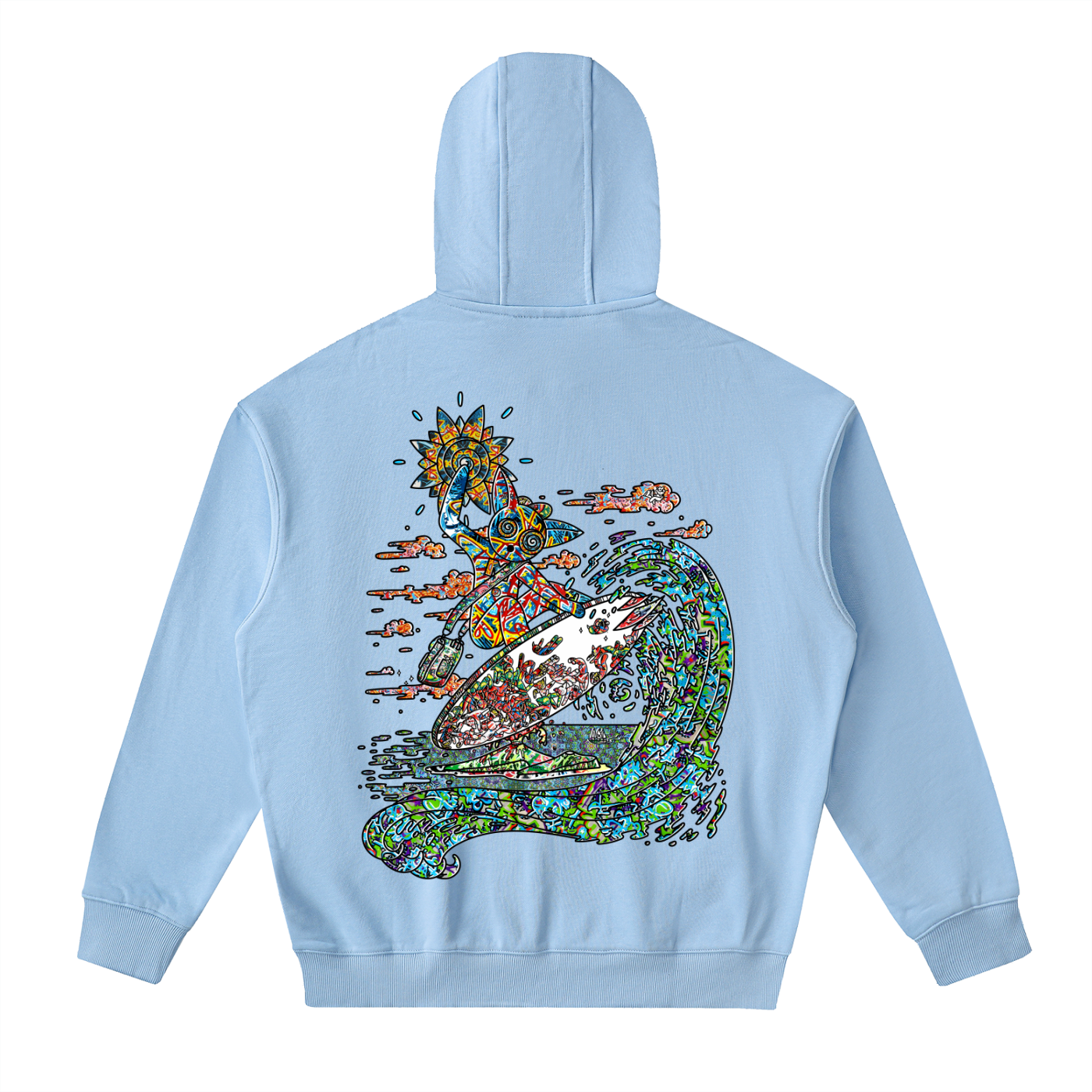 Spun On The Spin - Drop-Shoulder Zip Up Hoodie