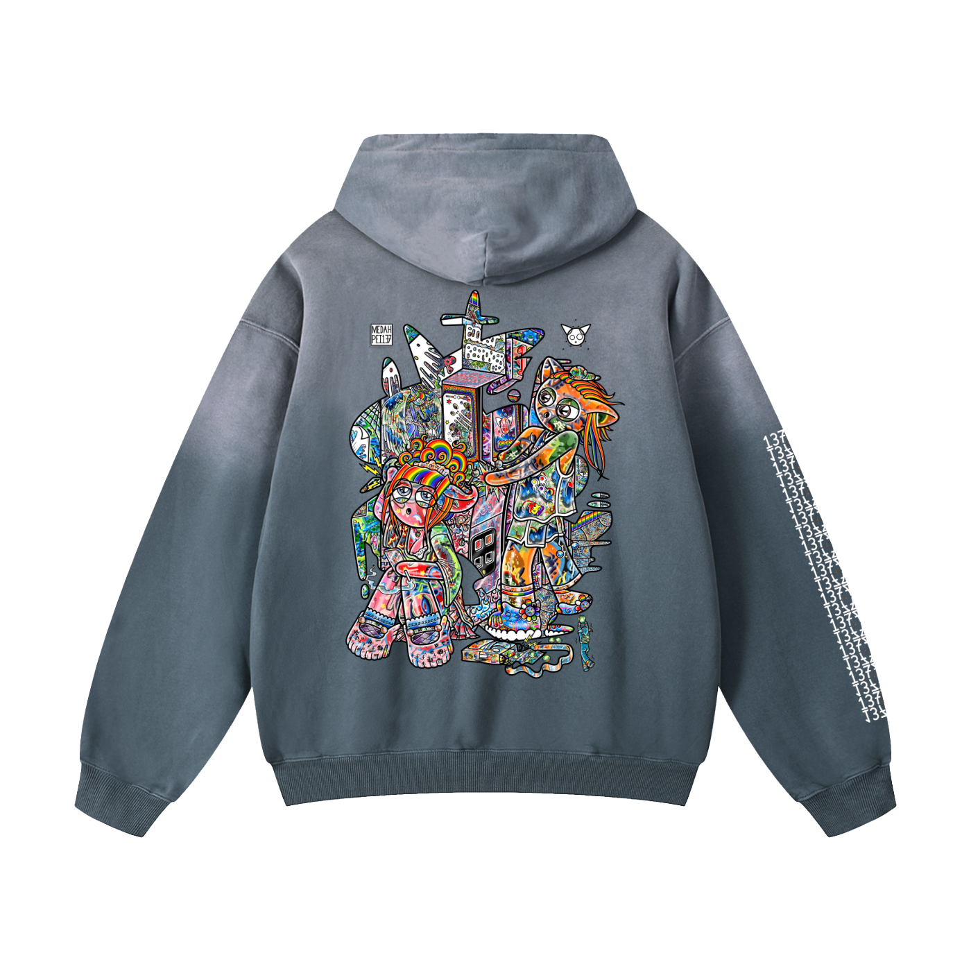 Not A Game - Heavyweight Sunfade Oversized Hoodie