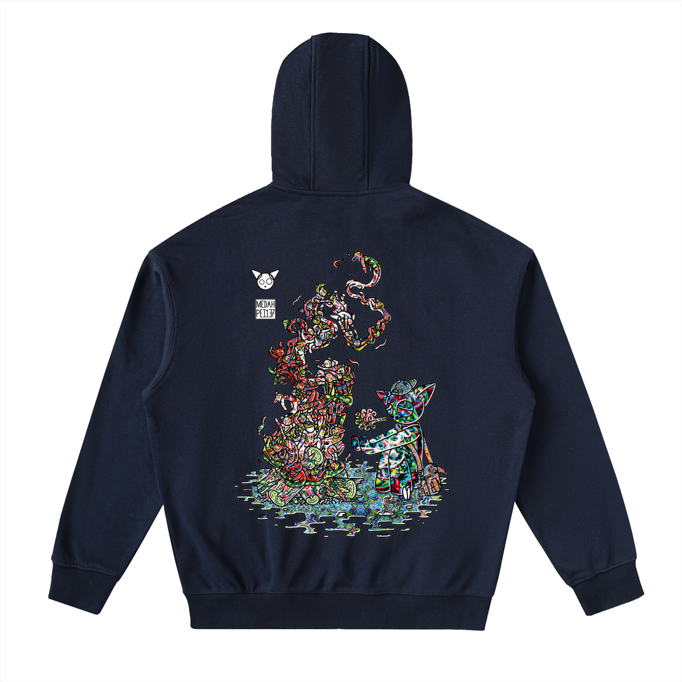 Warming The Gods - Drop-Shoulder Zip Up Hoodie