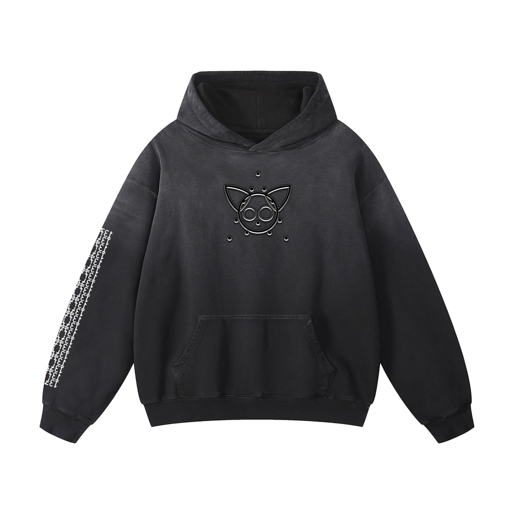 The Happy Circle - Heavyweight Sunfade Oversized Hoodie