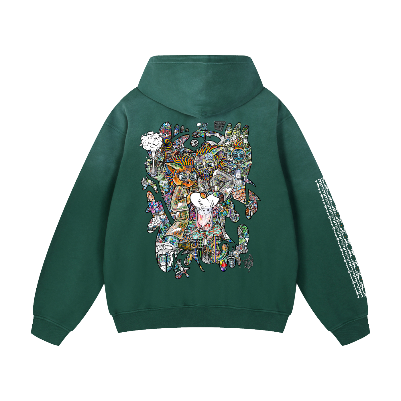 Combination Chatter- Heavyweight Sunfade Oversized Hoodie
