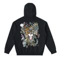 Combination Chatter- Drop-Shoulder Zip Up Hoodie