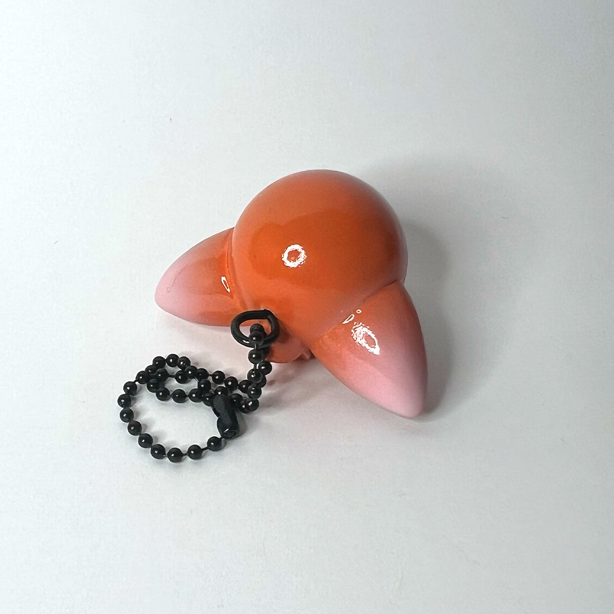 Burnt Orange and Salmon Keychain