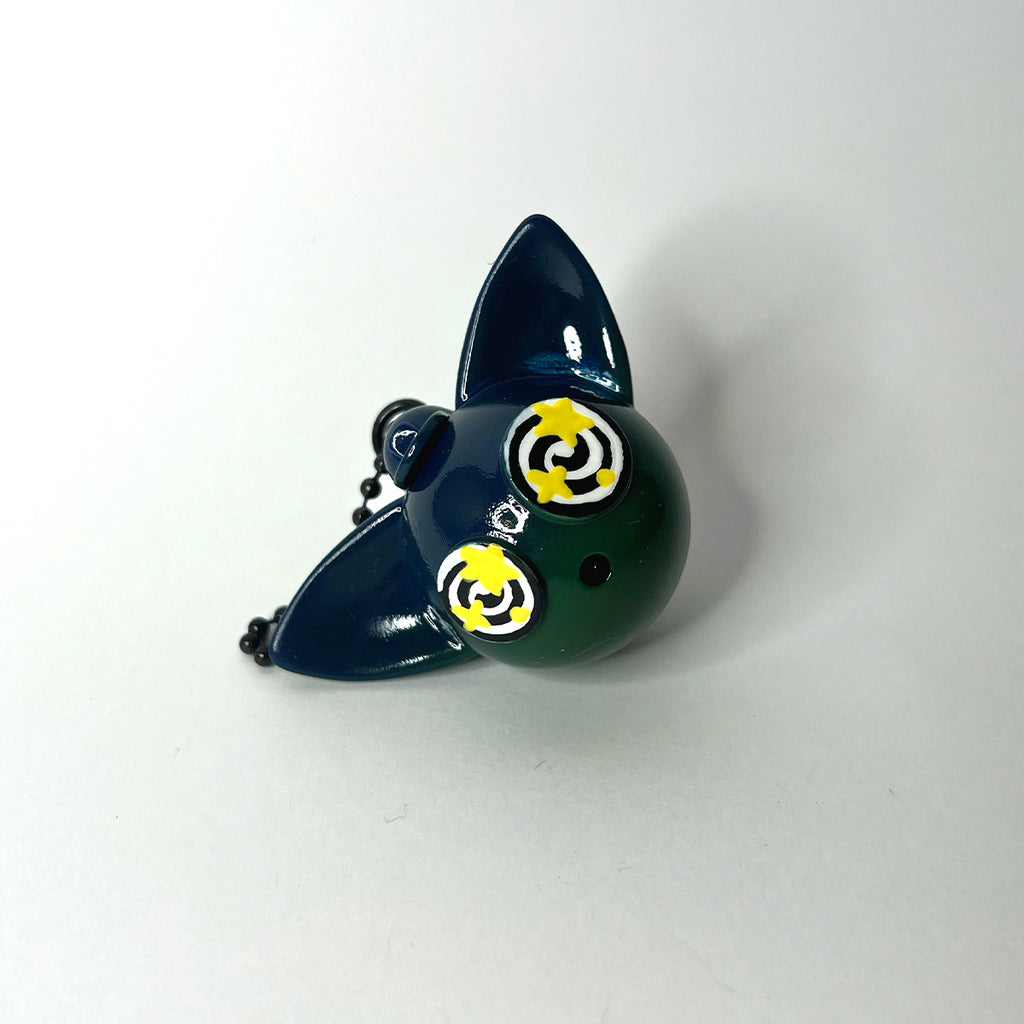 Deep Blue and Pine Green Keychain