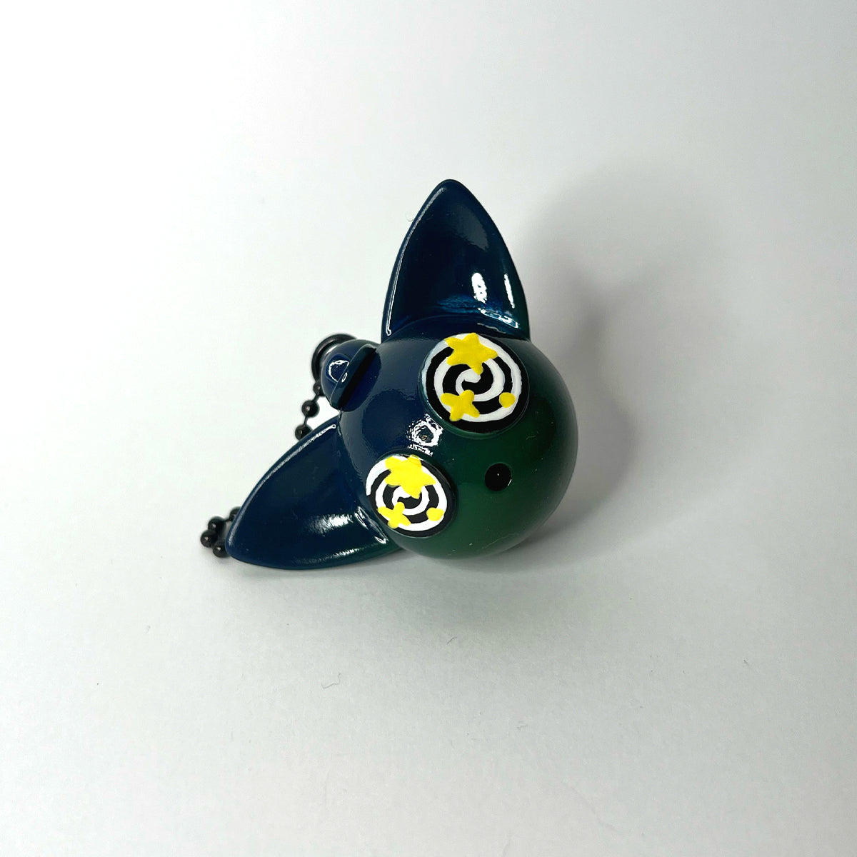 Deep Blue and Pine Green Keychain