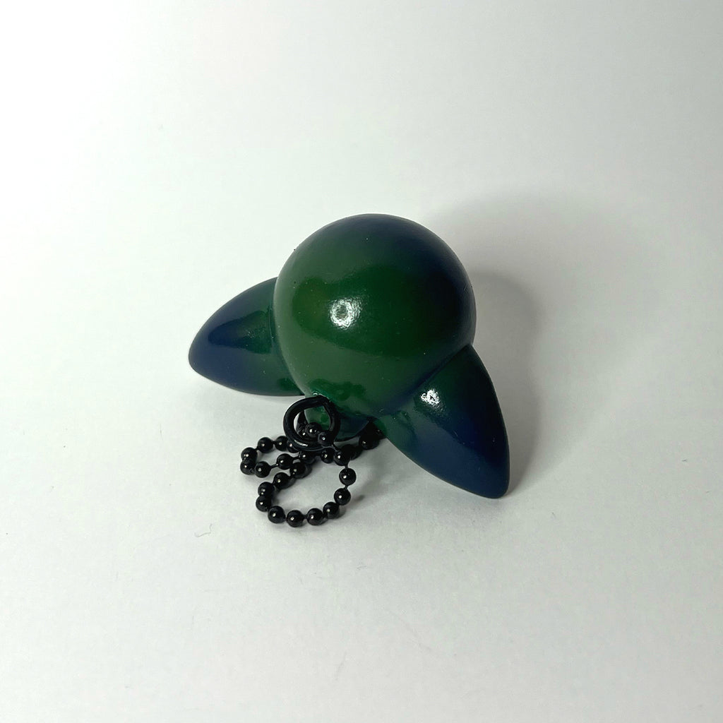 Pine Green and Deep Blue Keychain