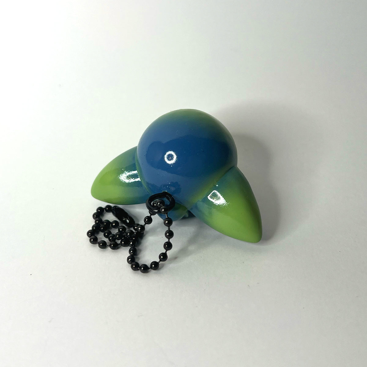 Slate Blue and Moss Green Keychain