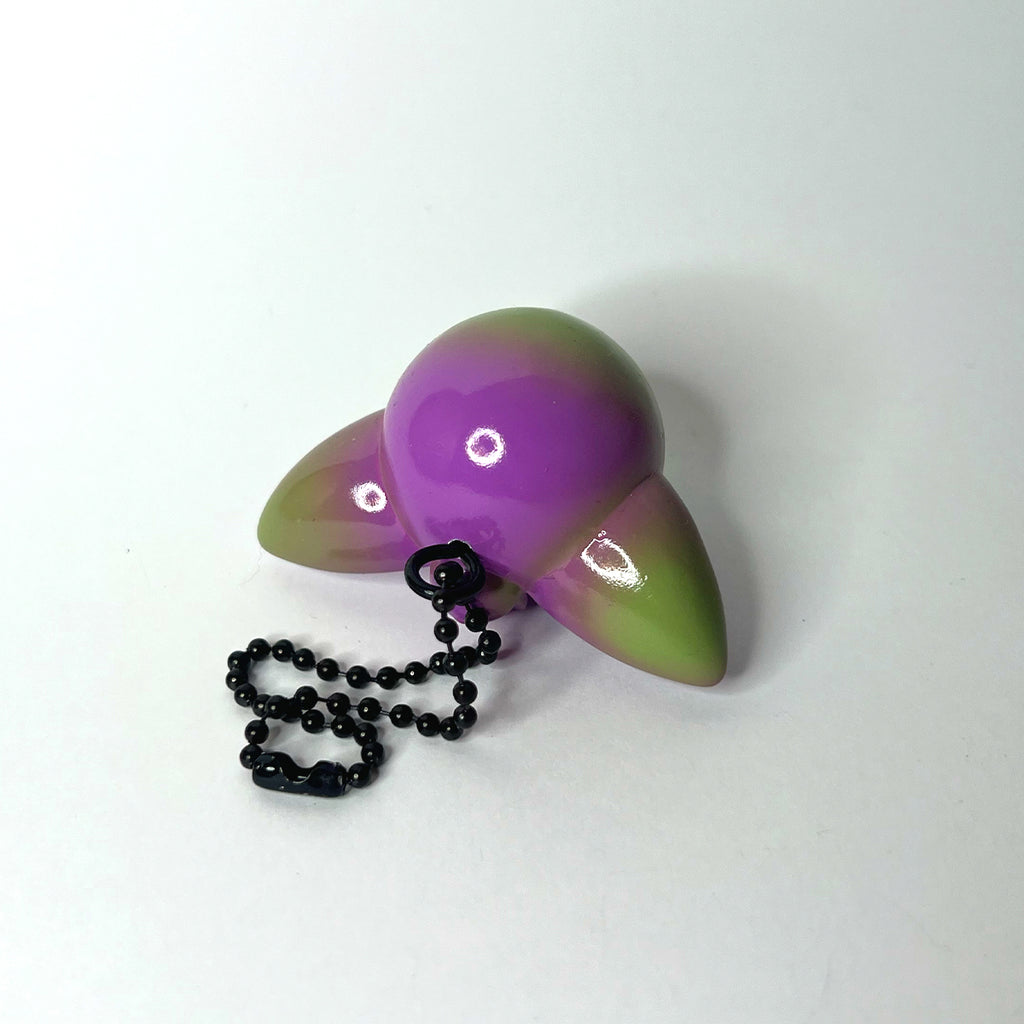Vivid Violet and Olive Green Keychain