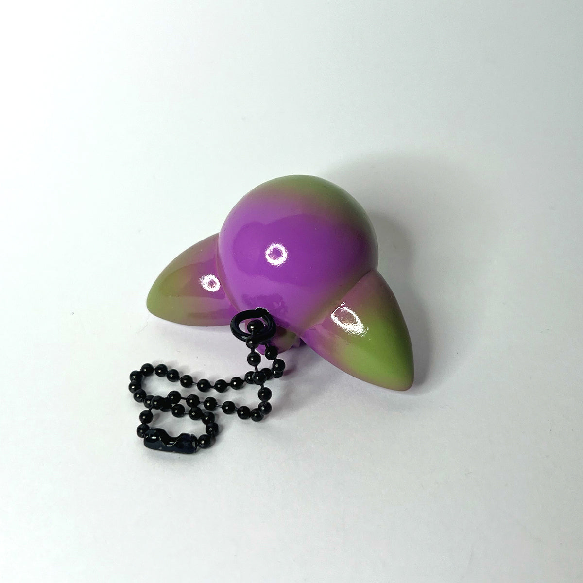 Vivid Violet and Olive Green Keychain