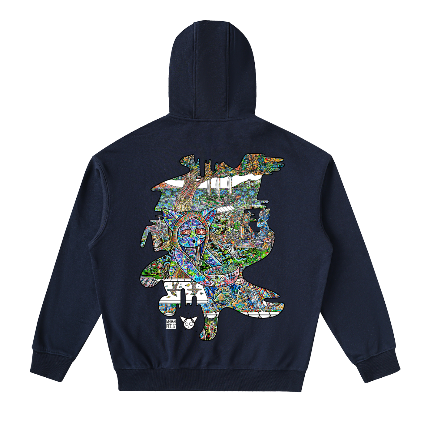 Deep Dish - Drop-Shoulder Zip Up Hoodie