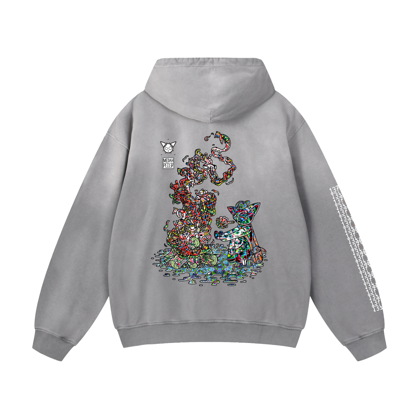 Warming The Gods - Heavyweight Sunfade Oversized Hoodie