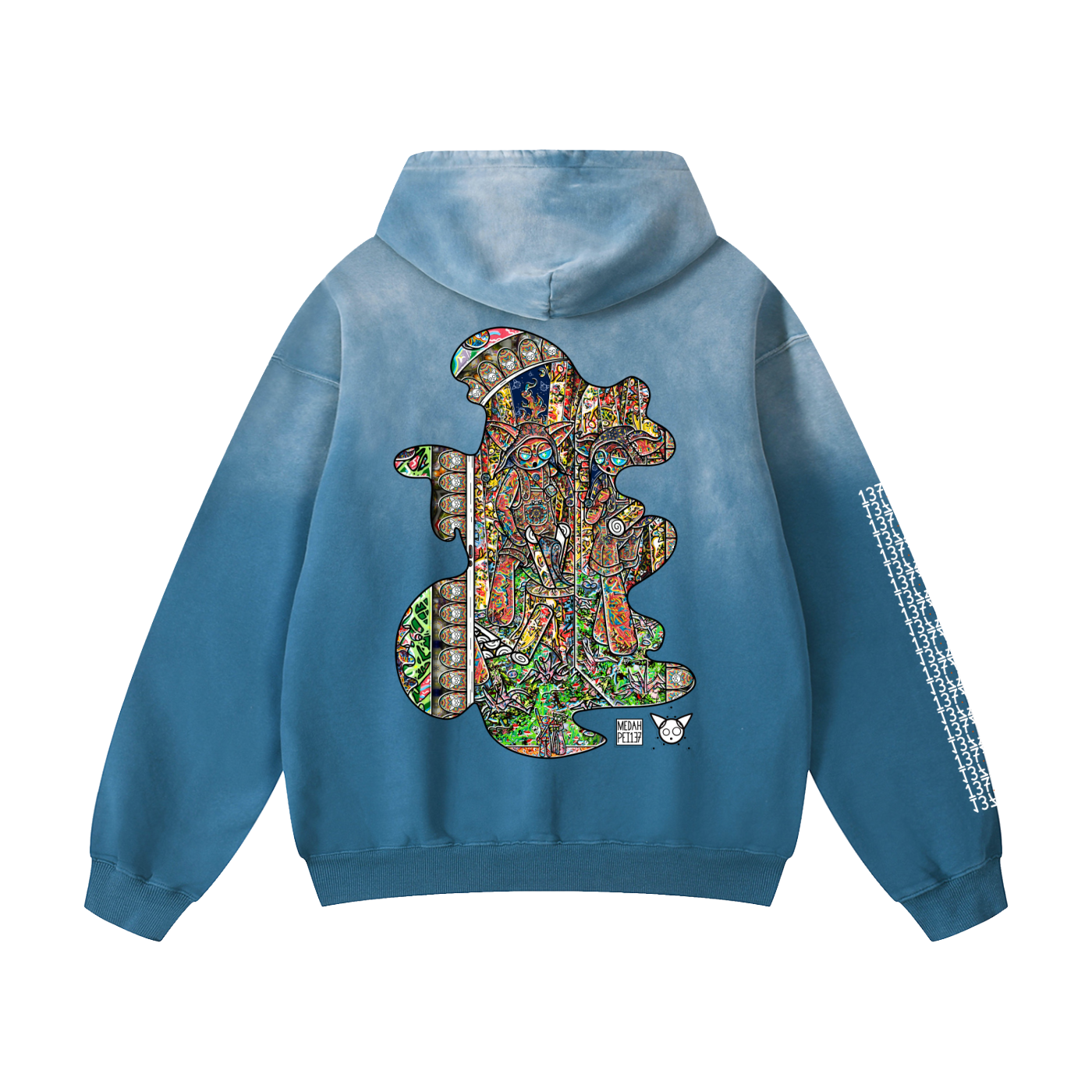 Behind The Reflection - Heavyweight Sunfade Oversized Hoodie