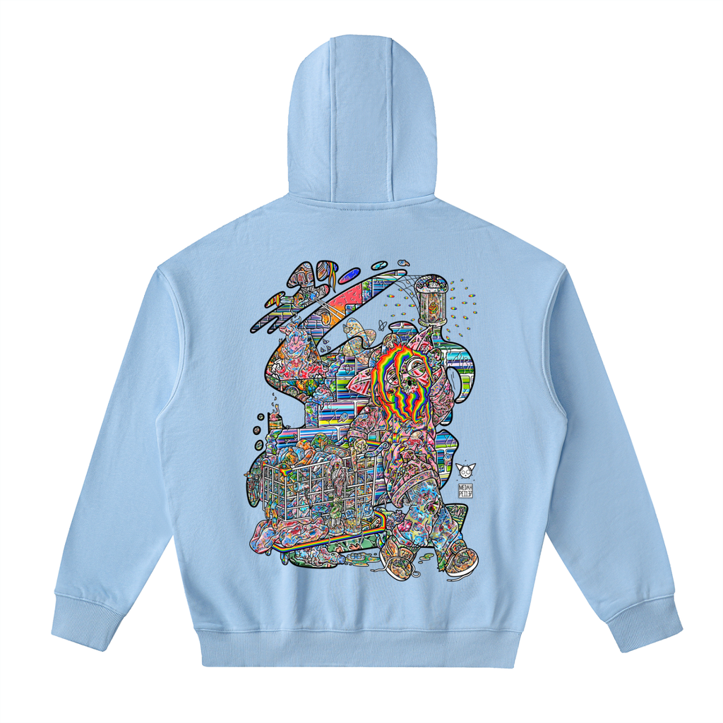 A Dark Spot - Drop-Shoulder Zip Up Hoodie