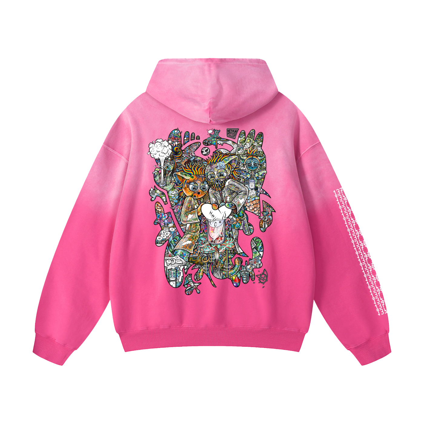 Combination Chatter- Heavyweight Sunfade Oversized Hoodie