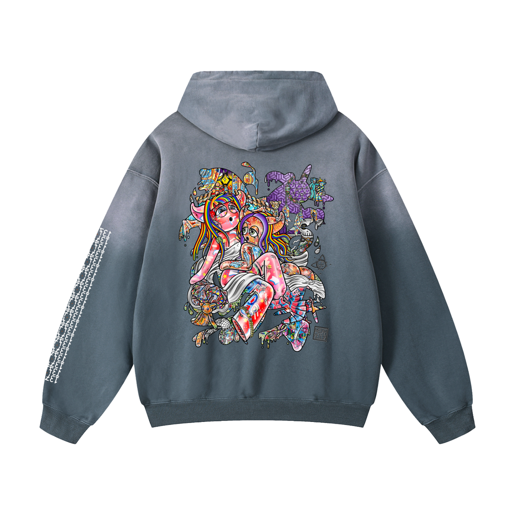 Sensificity - Heavyweight Sunfade Oversized Hoodie