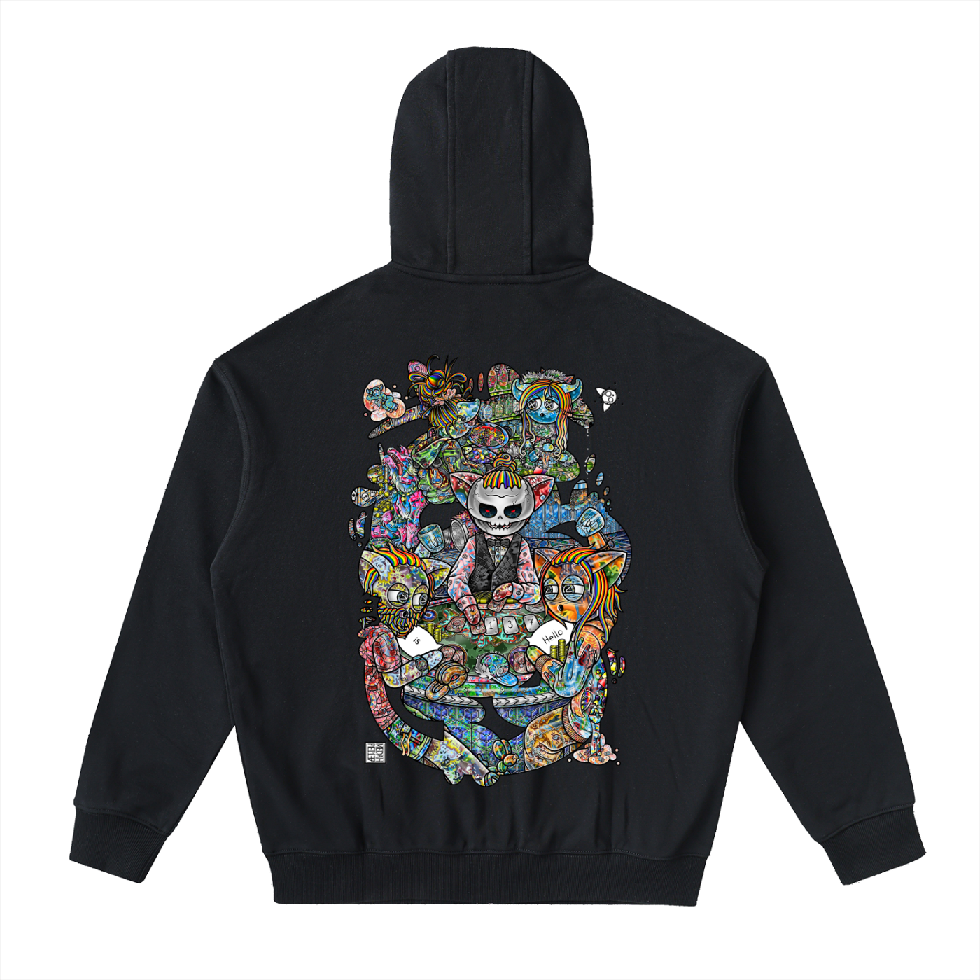 Two Truths and a Lie- Drop-Shoulder Zip Up Hoodie