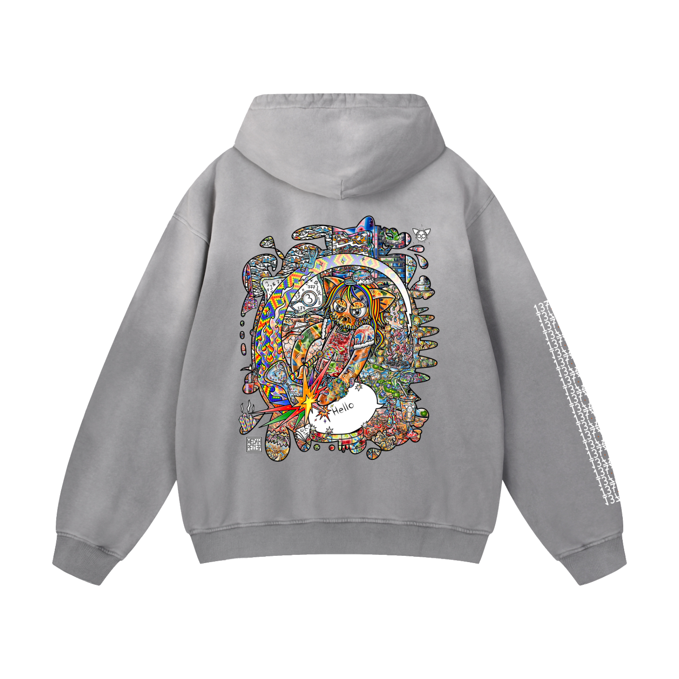 Cracking the Code - Heavyweight Sunfade Oversized Hoodie