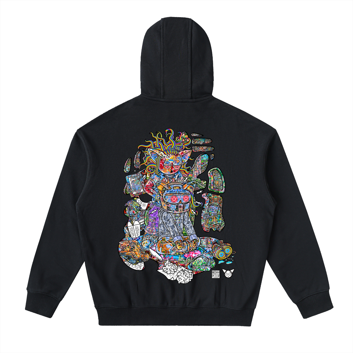 Where Your Helmet - Drop-Shoulder Zip Up Hoodie