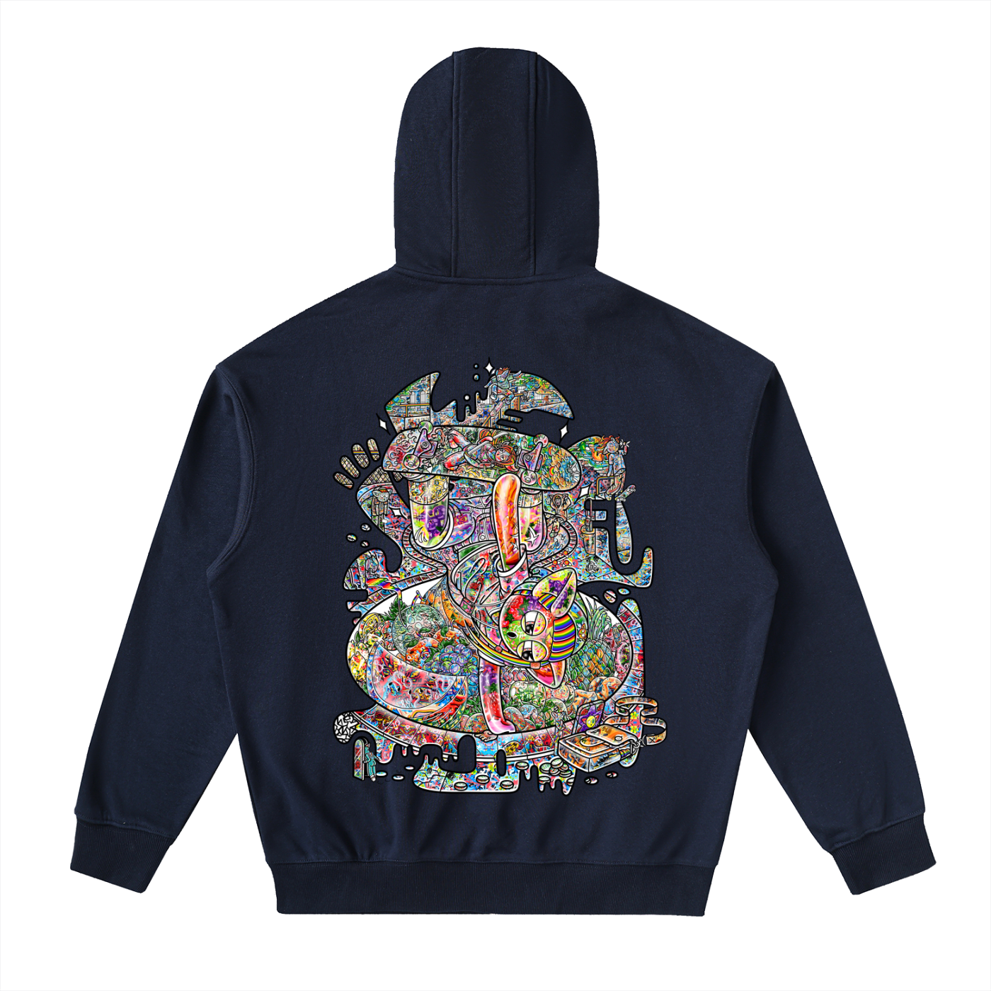 Attention Grabber - Drop-Shoulder Zip Up Hoodie