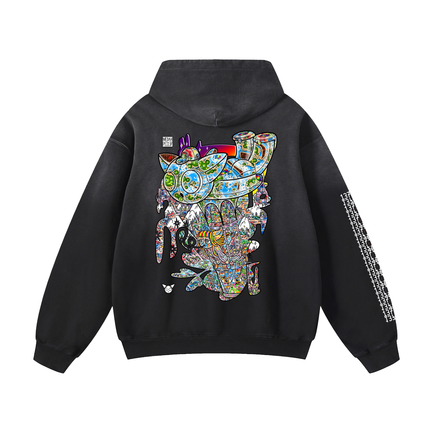 Master Of Elements - Heavyweight Sunfade Oversized Hoodie