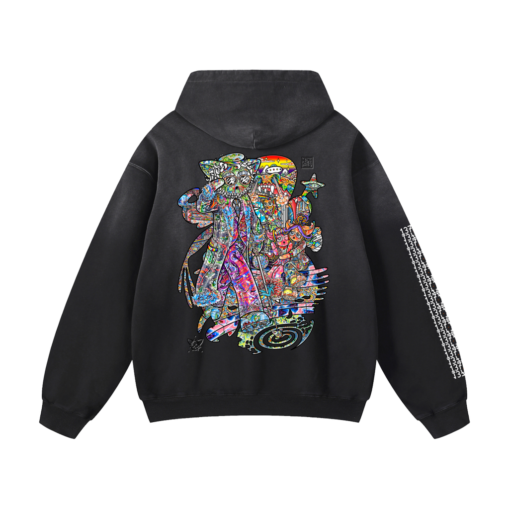 Blind Spot - Heavyweight Sunfade Oversized Hoodie