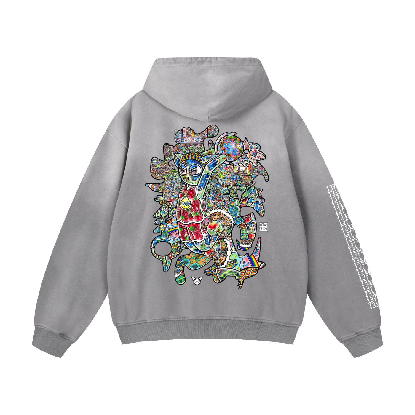 All In - Heavyweight Sunfade Oversized Hoodie