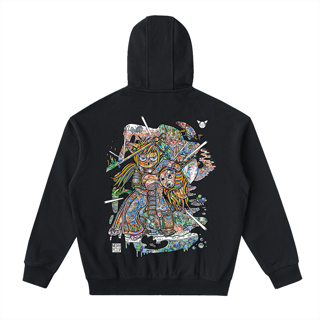 The Stimulation - Drop-Shoulder Zip Up Hoodie