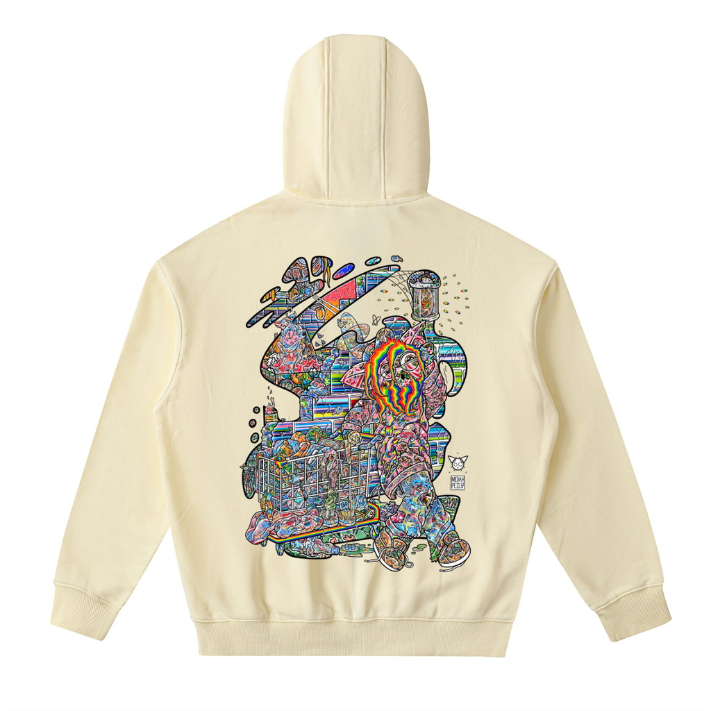 A Dark Spot - Drop-Shoulder Zip Up Hoodie