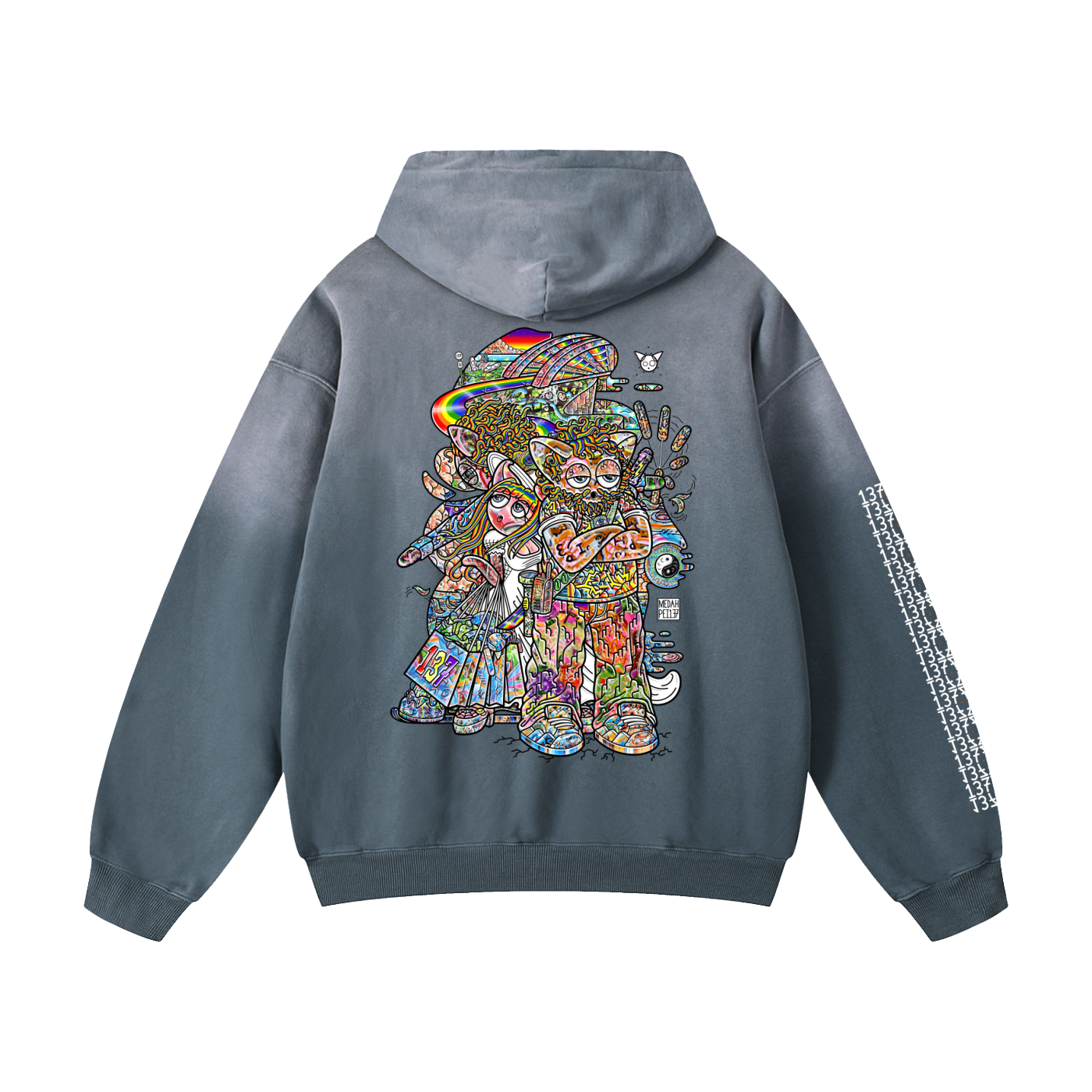 Never Finished Shopping - Heavyweight Sunfade Oversized Hoodie