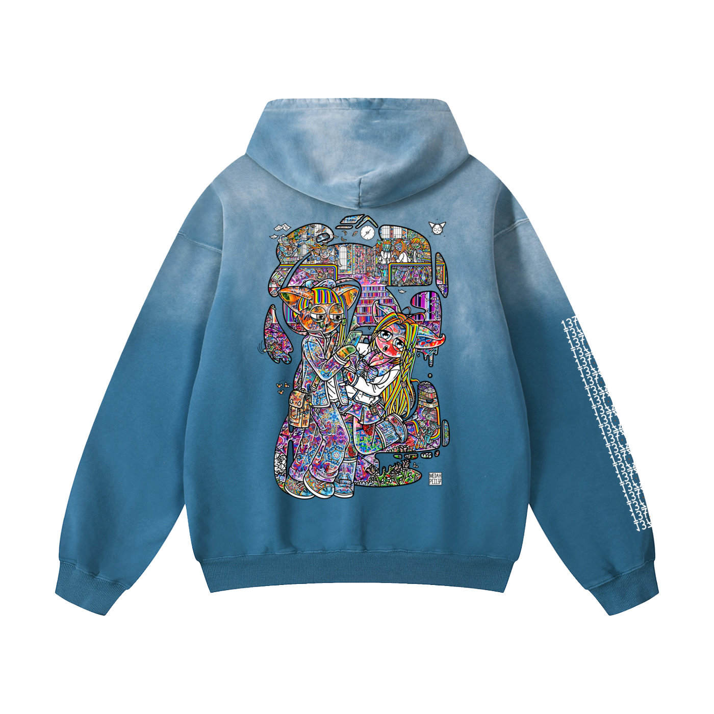 Slice Of Pei - Heavyweight Sunfade Oversized Hoodie