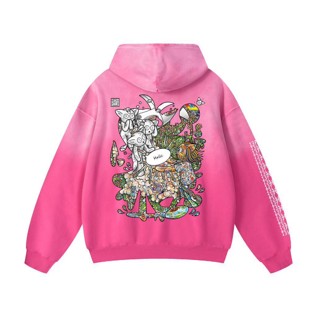 Other Wordly - Heavyweight Sunfade Oversized Hoodie