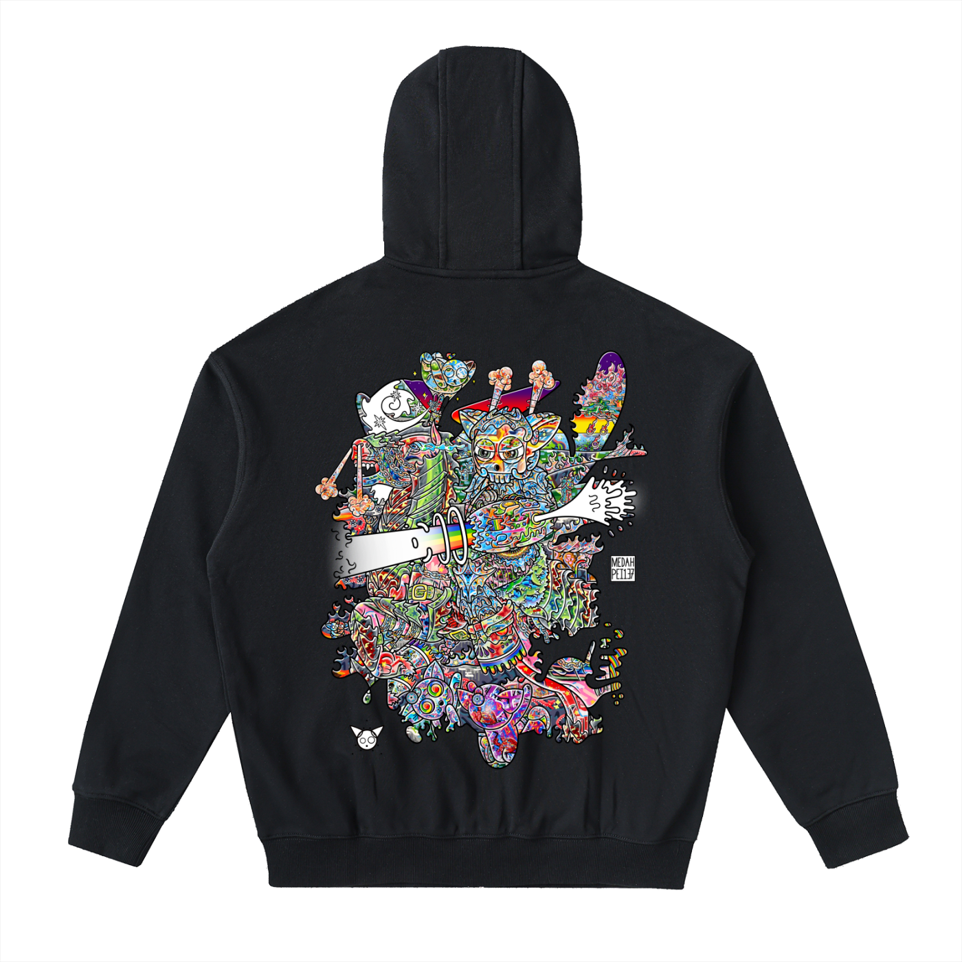 Non-Friendly Trolls - Drop-Shoulder Zip Up Hoodie