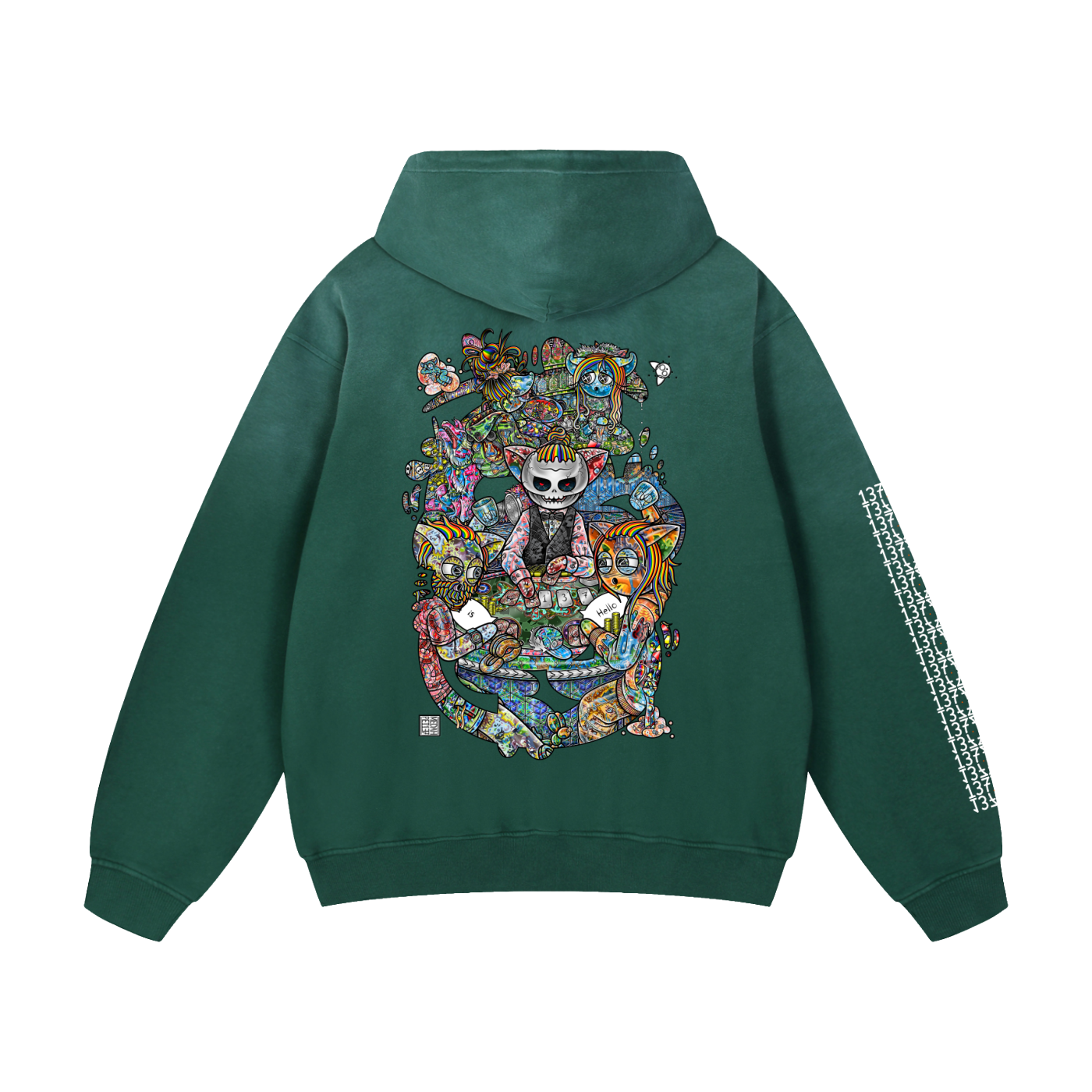 Two Truths and a Lie- Heavyweight Sunfade Oversized Hoodie