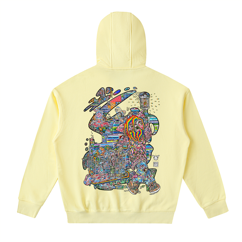 A Dark Spot - Drop-Shoulder Zip Up Hoodie