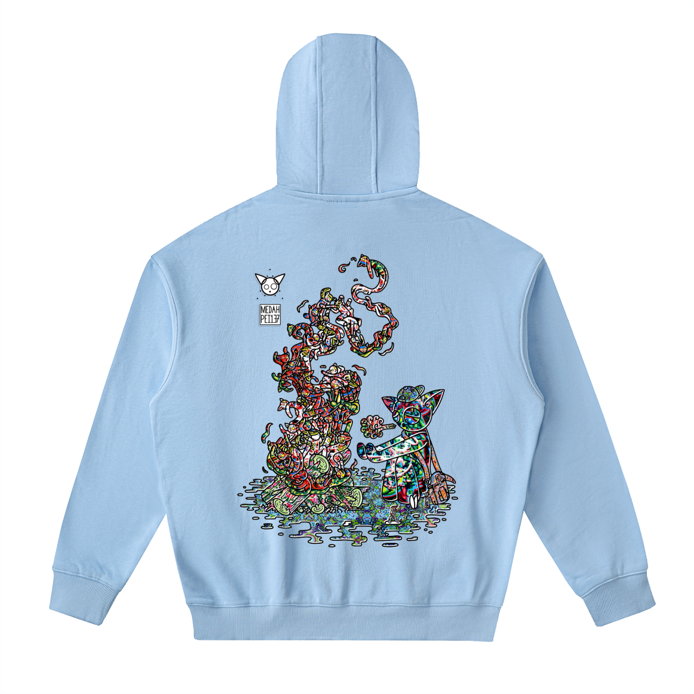 Warming The Gods - Drop-Shoulder Zip Up Hoodie