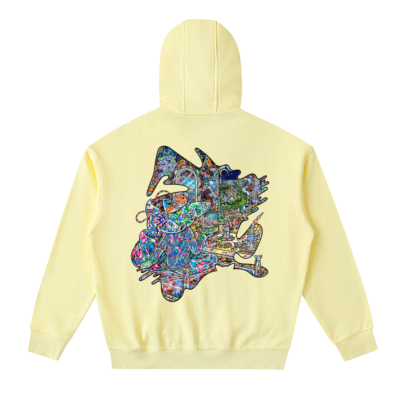 Face On - Drop-Shoulder Zip Up Hoodie