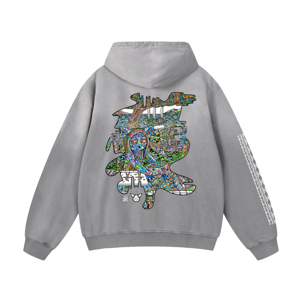 Deep Dish - Heavyweight Sunfade Oversized Hoodie