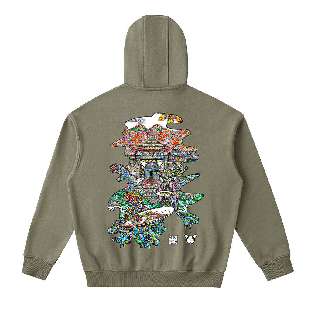 Horizons - Drop-Shoulder Zip Up Hoodie