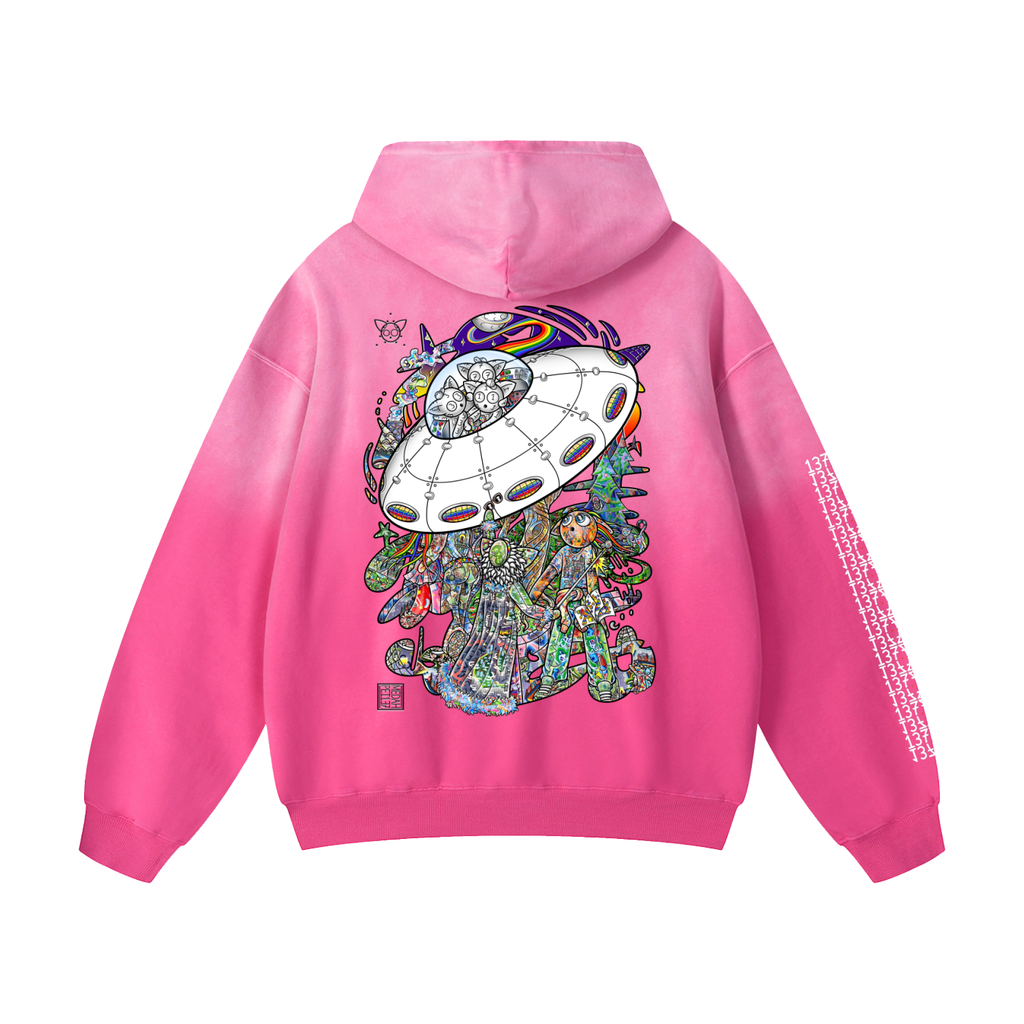 Spatial Awareness - Heavyweight Sunfade Oversized Hoodie