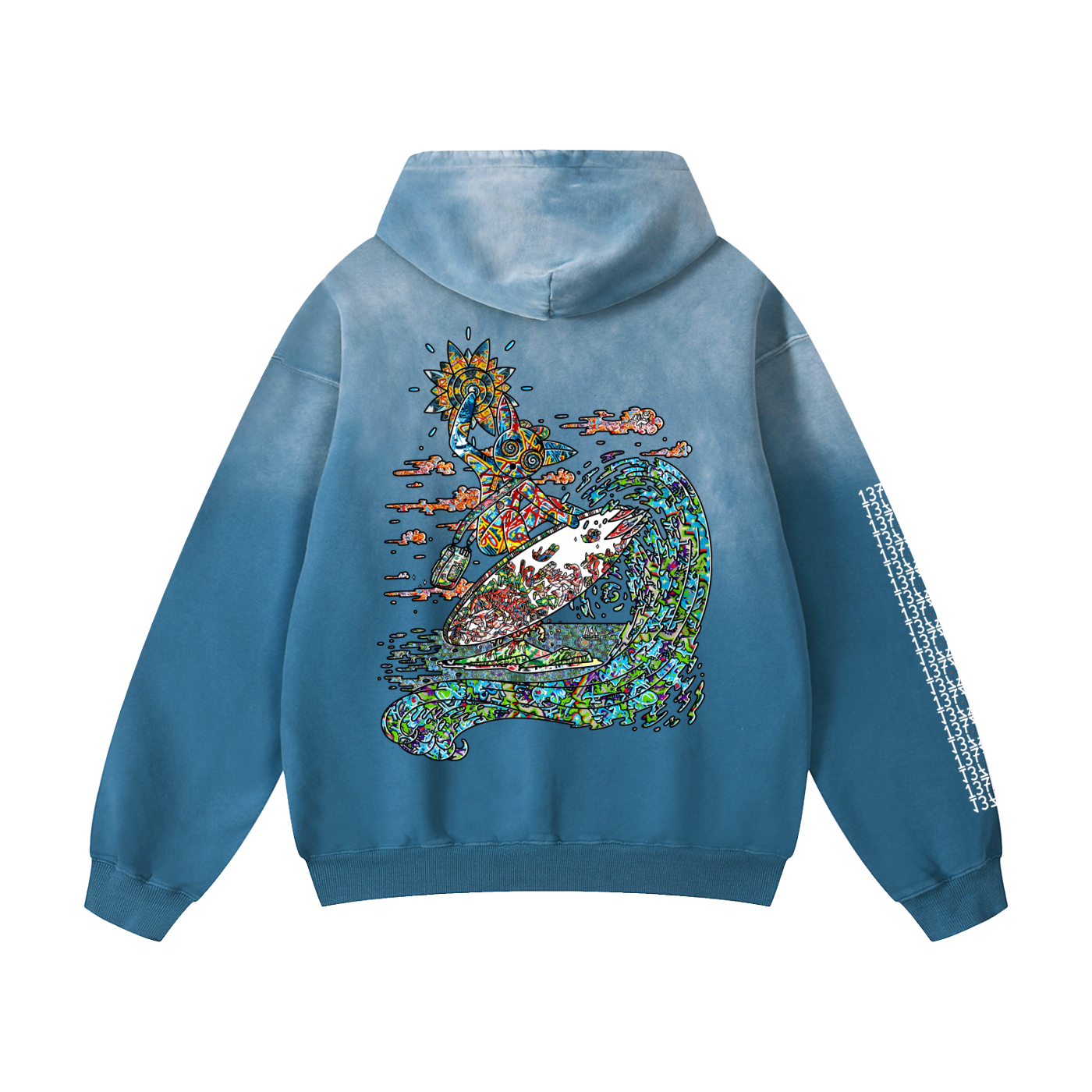 Spun On the Spin - Heavyweight Sunfade Oversized Hoodie