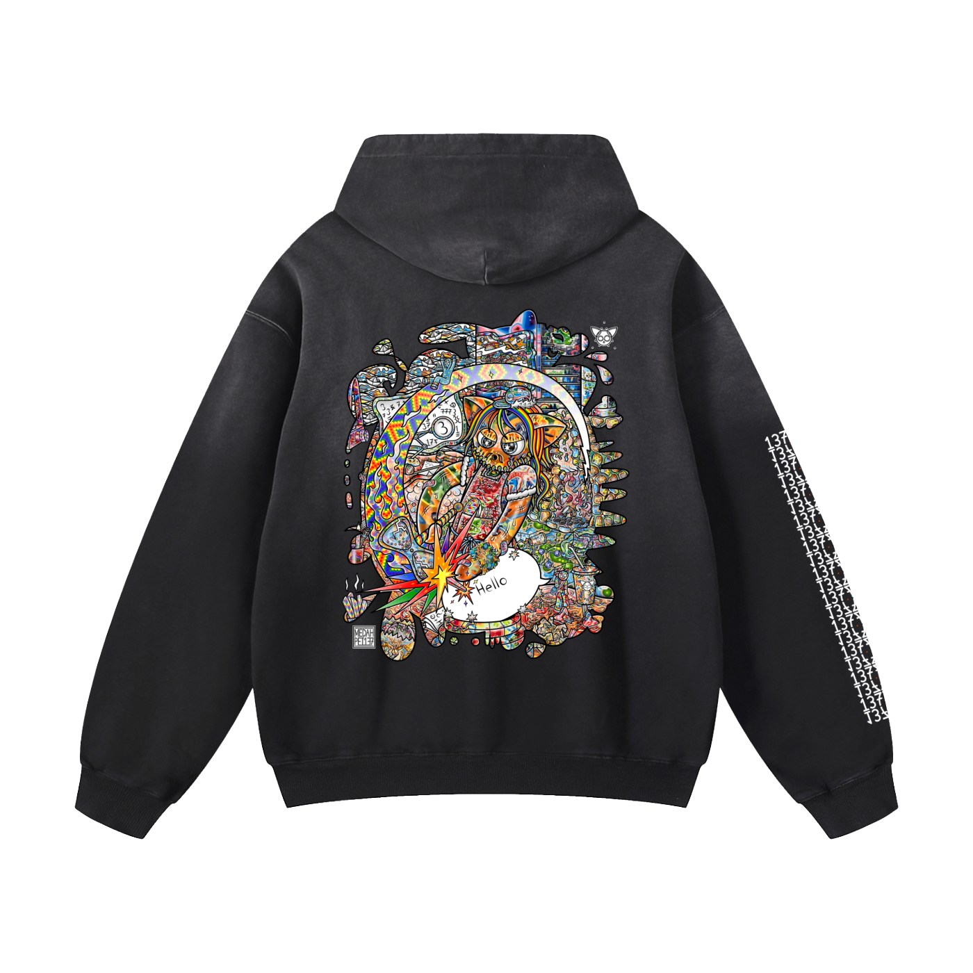 Cracking the Code - Heavyweight Sunfade Oversized Hoodie